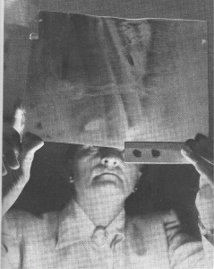 Ruth Drown with Radio Vision photograph