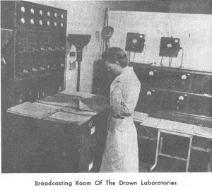 Broadcasting Room of the Drown Laboratories